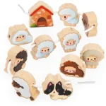 Perles moutons en bois Janod