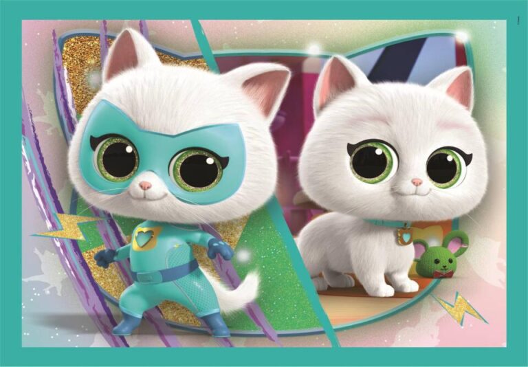 Puzzle 4 en 1 Super Kitties Clementoni