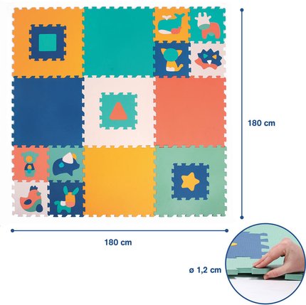 Jumbo Tapis Mousse 15 dalles Ludi