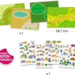 Stickers à relever Djeco Animaux