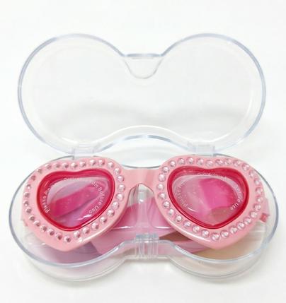 Lunettes de piscine enfant Sidj cœur et strass