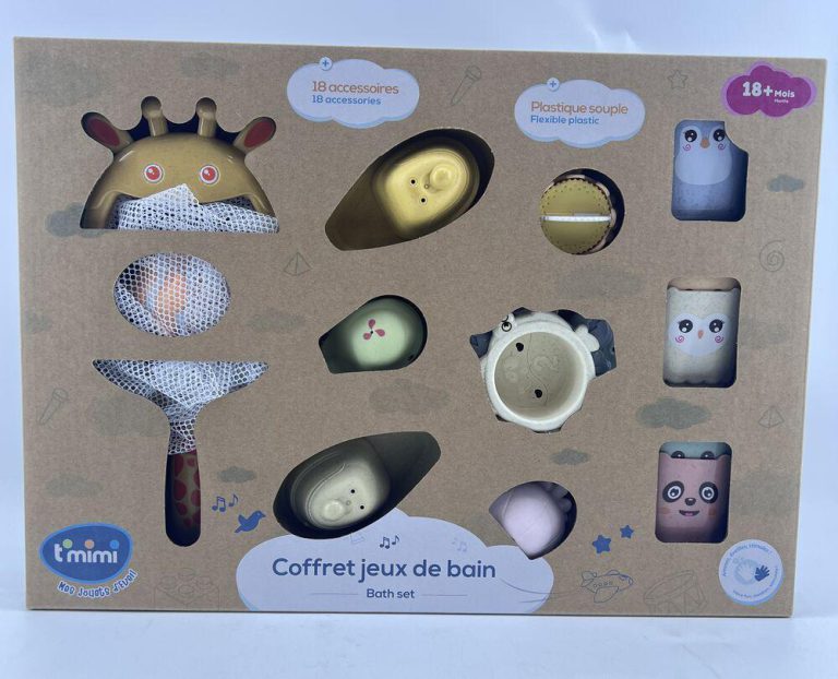 Coffret de Jeux de Bain 18 Pièces T'MIMI
