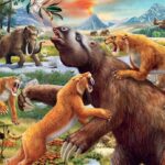 Puzzles 2 x 24 pièces Mammouths et Dinosaures Ravensburger