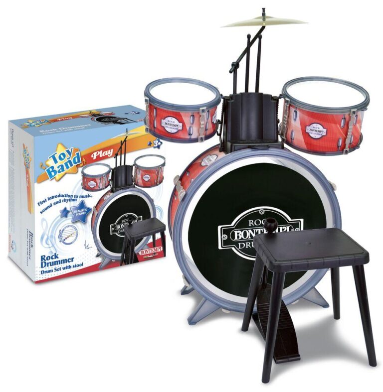 Batterie enfant Bontempi Rock Drummer 3 fûts