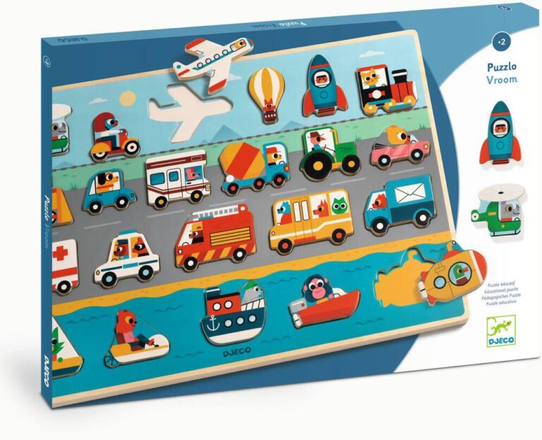 Puzzlo Vroom Djeco, 22 pièces