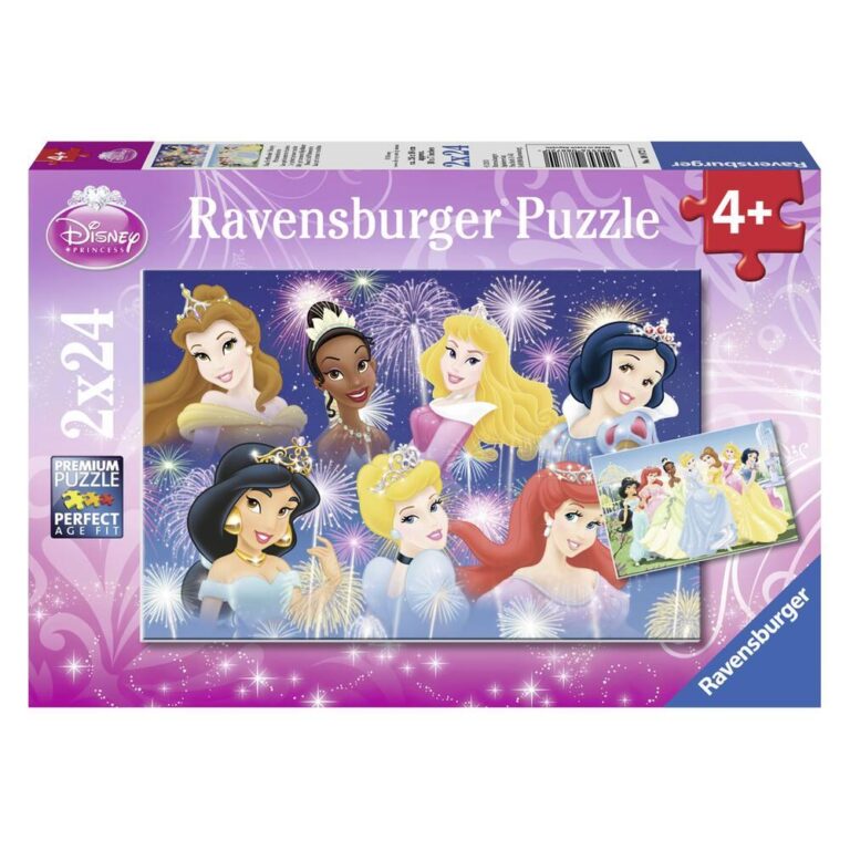 Puzzles 2 x 24 pièces Princesses Disney Ravensburger