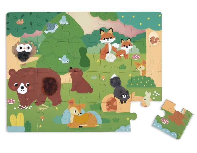 Puzzle tactile Forêt Janod, 20 pièces