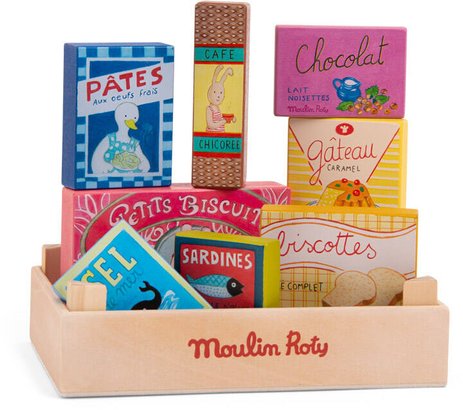 Set de produits d&rsquo;épicerie en bois Moulin Roty