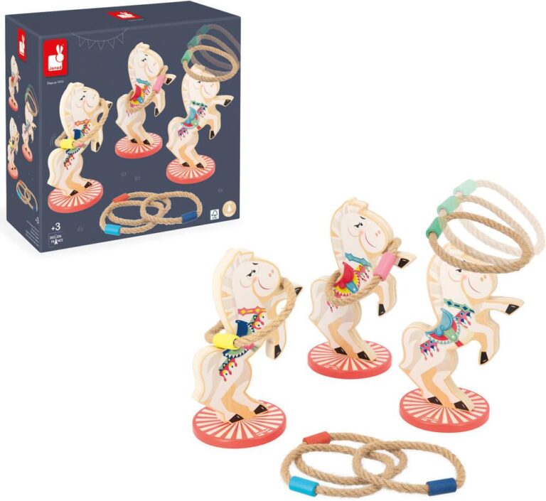 Jeu d&rsquo;anneaux chevaux Janod