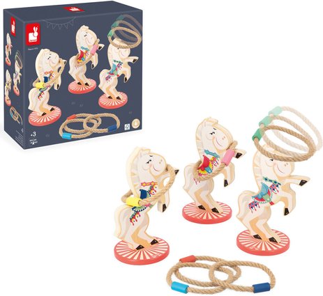 Jeu d&rsquo;anneaux chevaux Janod