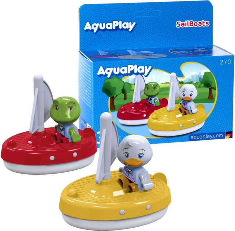 2 Bateaux à Voile et Figurines Aquaplay