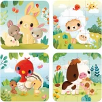 Puzzles évolutifs Animaux de la ferme Janod