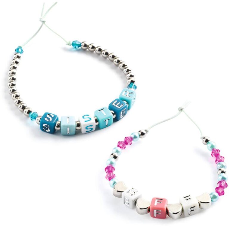 Coffret perles alphabet Djeco 1000 perles