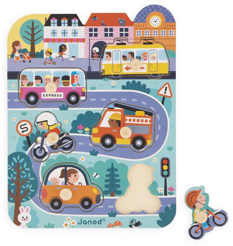 Puzzle Dans la ville Janod, 6 pièces