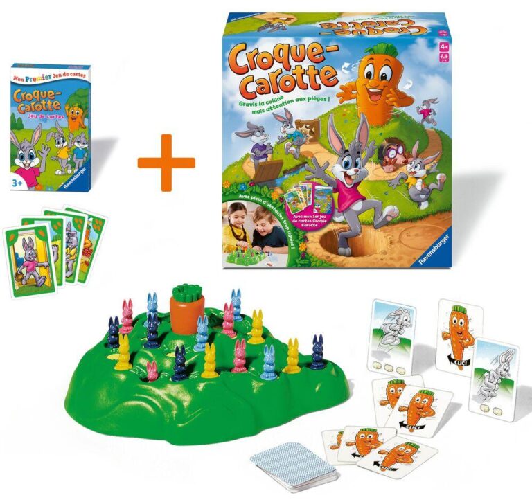 Croque Carotte Ravensburger avec jeu de cartes