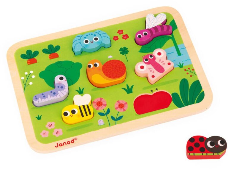 Chunky puzzle Le Jardin Janod, 7 pièces