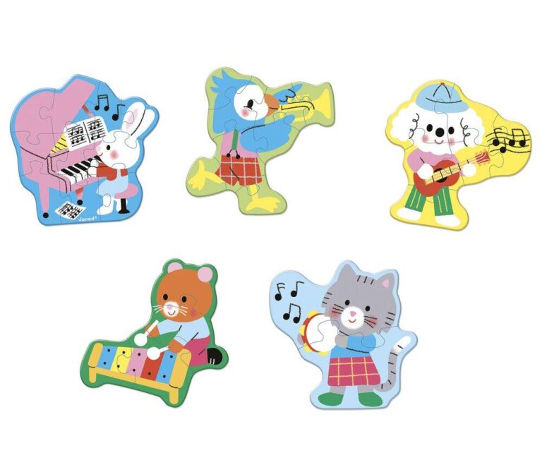 5 puzzles évolutifs Musique Janod