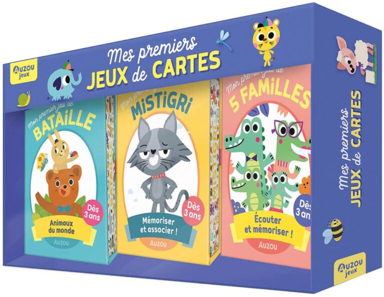 Coffret Mes premiers jeux de cartes Auzou