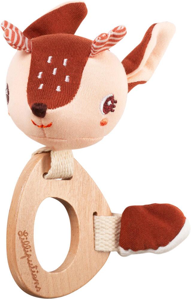 Hochet en Bois Stella la Biche Lilliputiens