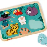 Chunky puzzle Jungle Janod, 7 pièces
