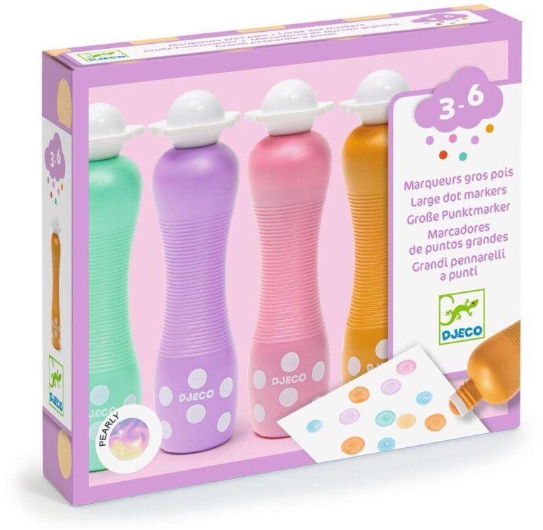 Marqueurs mousse Djeco Gros Pois Pearly