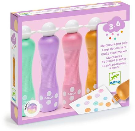Marqueurs mousse Djeco Gros Pois Pearly