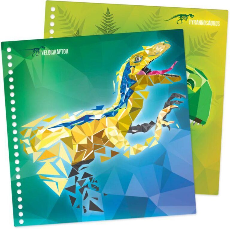 Carnet de stickers par numéros Dinosart