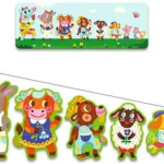 8 puzzles 2 pièces Grands et Petits Djeco