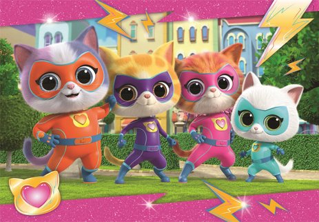 Puzzle 2 x 20 pièces Super Kitties Clementoni