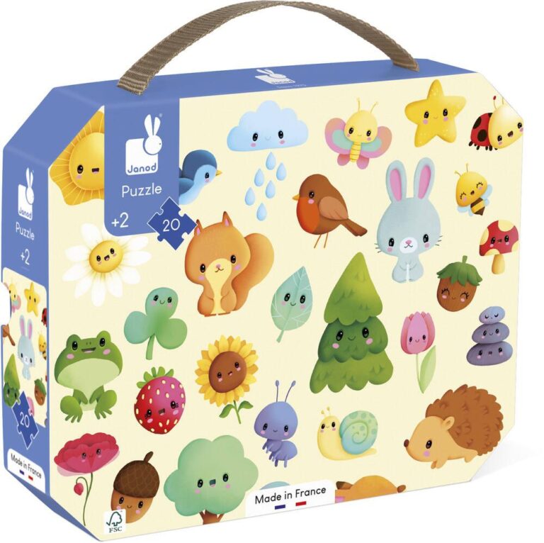 Puzzle imagier de la Nature Janod, 20 pièces