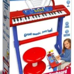 Clavier enfant Bontempi 37 touches avec micro et pieds