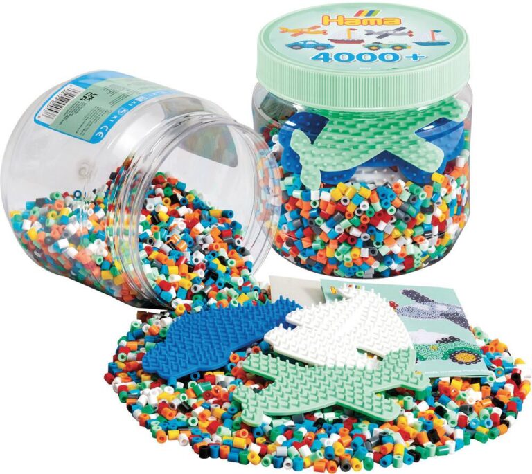 Pot de 4000 perles à repasser Hama Midi