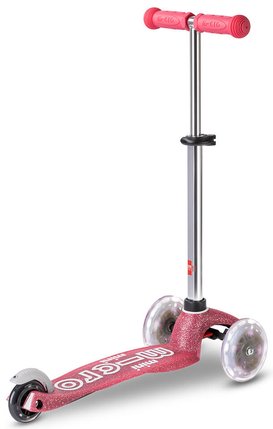 Trottinette Mini Micro Deluxe Glitter LED (Rose)