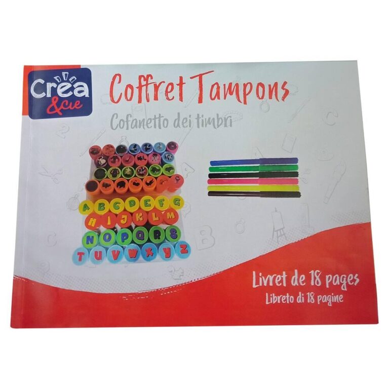 Coffret de tampons auto-encrés Créa & Cie
