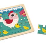 Puzzle Poulette Henriette Janod, 9 pièces