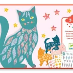 Stickers à décorer Djeco Les Jolis Chats d'Élodie