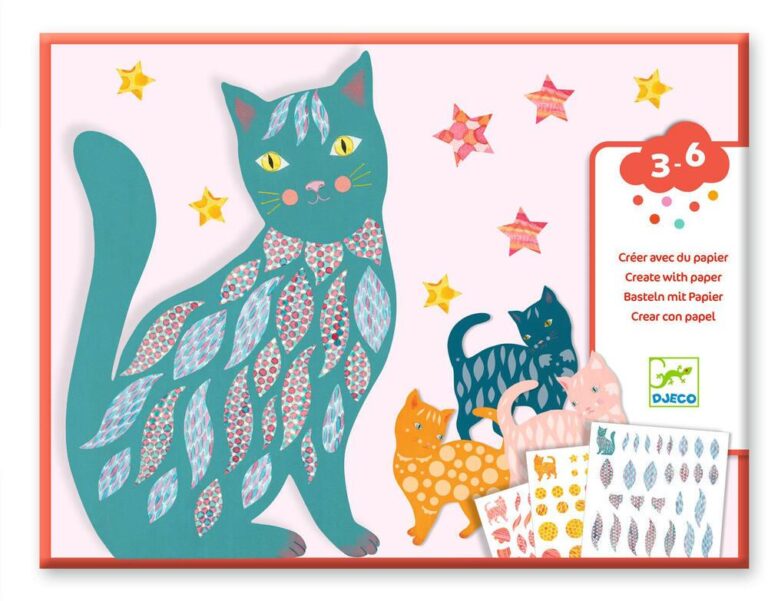 Stickers à décorer Djeco Les Jolis Chats d&rsquo;Élodie
