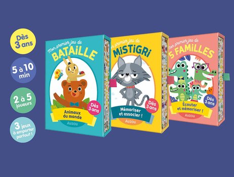 Coffret Mes premiers jeux de cartes Auzou