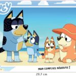 Puzzle Cadre 15 pièces Bluey à la plage Nathan