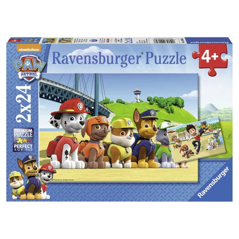 Puzzles 2 x 24 pièces Pat&rsquo;Patrouille Chiens héroïques Ravensburger