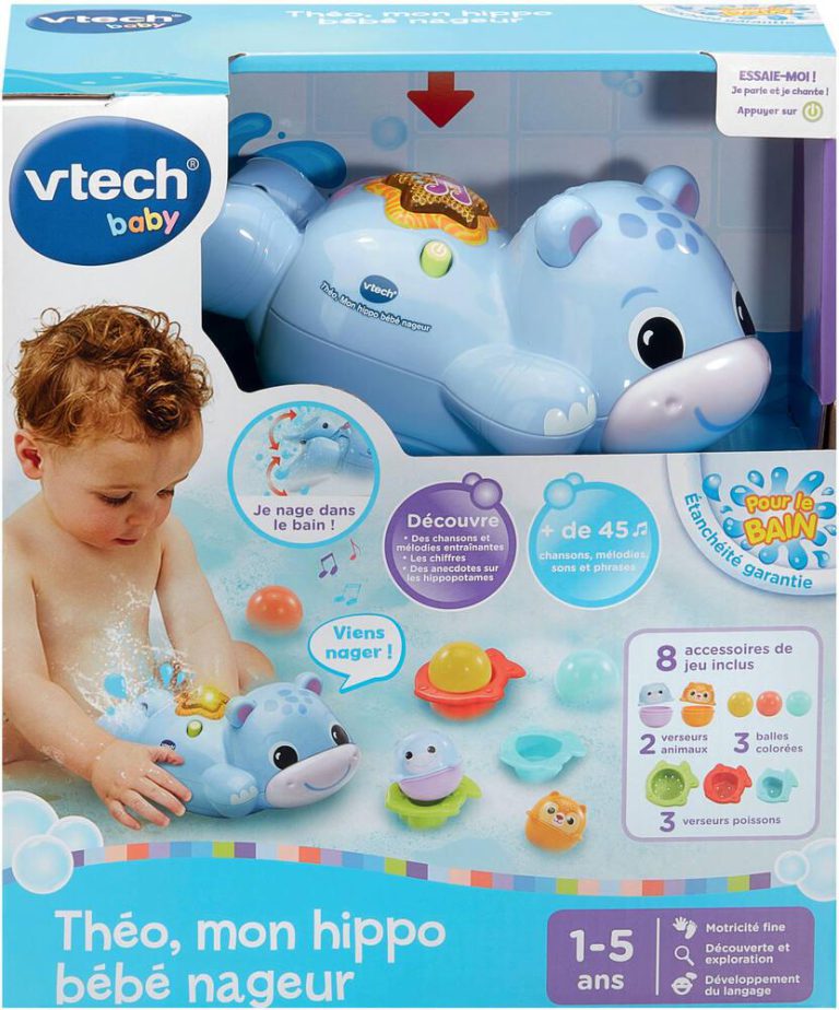 Théo Mon Hippo Bébé Nageur VTech Baby
