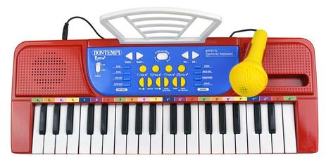 Clavier enfant Bontempi 37 touches avec micro et pieds