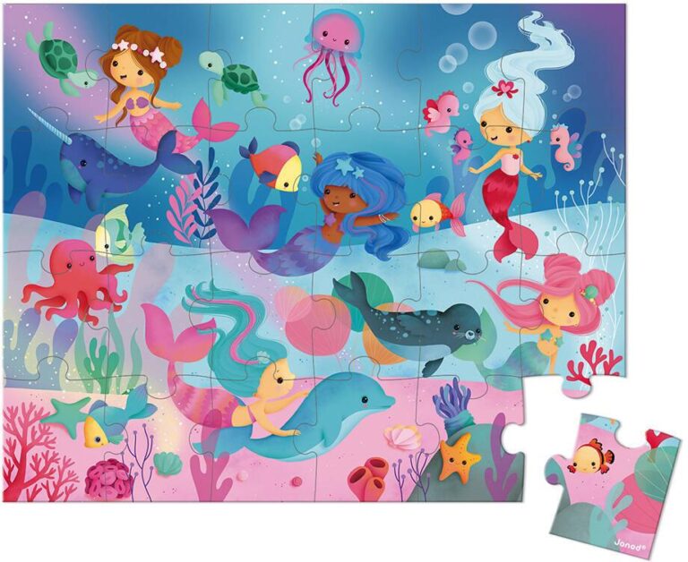 Puzzle Sirènes Janod, 24 pièces