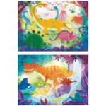 Puzzle Supercolor 2 x 20 pièces Dinosaures Clementoni