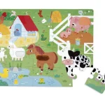 Puzzle tactile Ferme Janod, 20 pièces