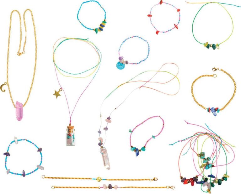 Kit 16 bijoux en pierres véritables Janod