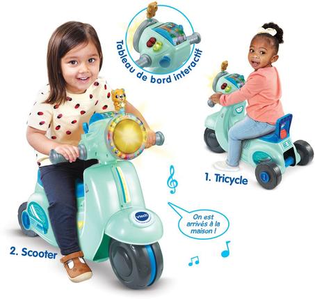 Porteur scooter interactif 3 en 1 VTech Baby