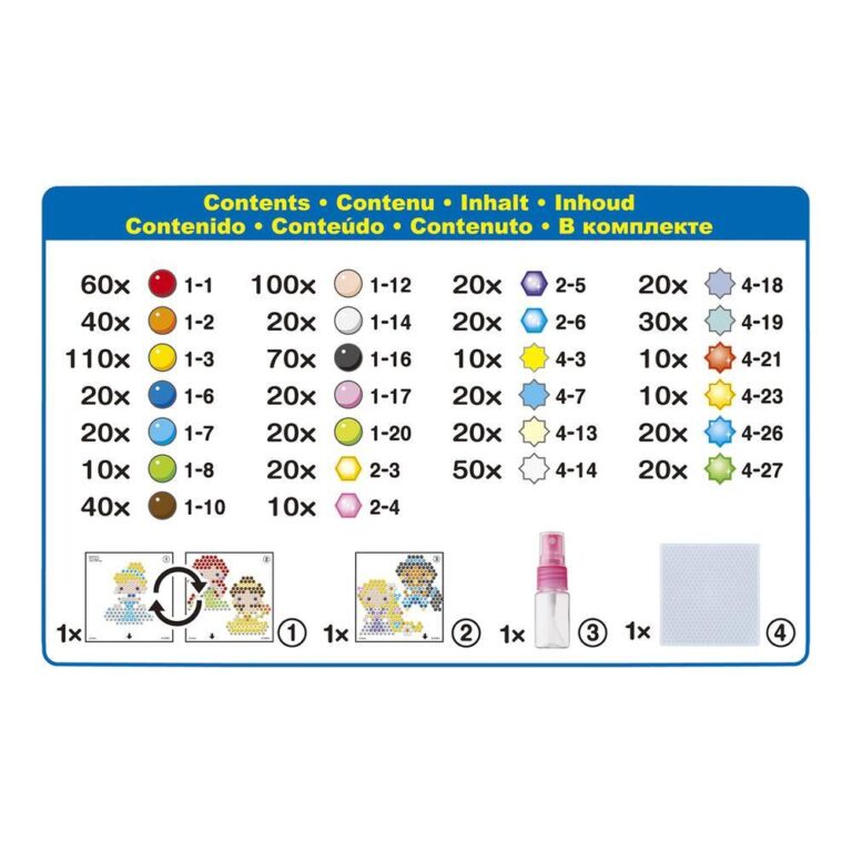 Kit de perles à eau Aquabeads Princesses Disney