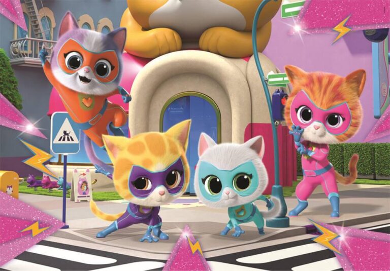Puzzle 2 x 20 pièces Super Kitties Clementoni