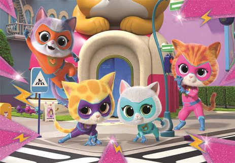 Puzzle 2 x 20 pièces Super Kitties Clementoni